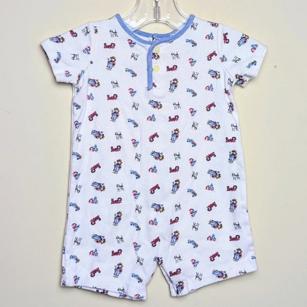 Ralph Lauren Polo Bear Farmer‎ Baby 1 PC Romper Shorts 3 Months